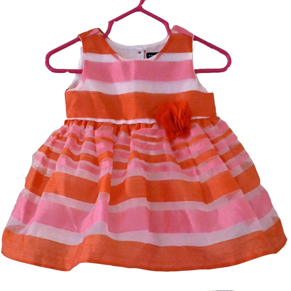 The Chirldren's Place Red Striped Party Dress
